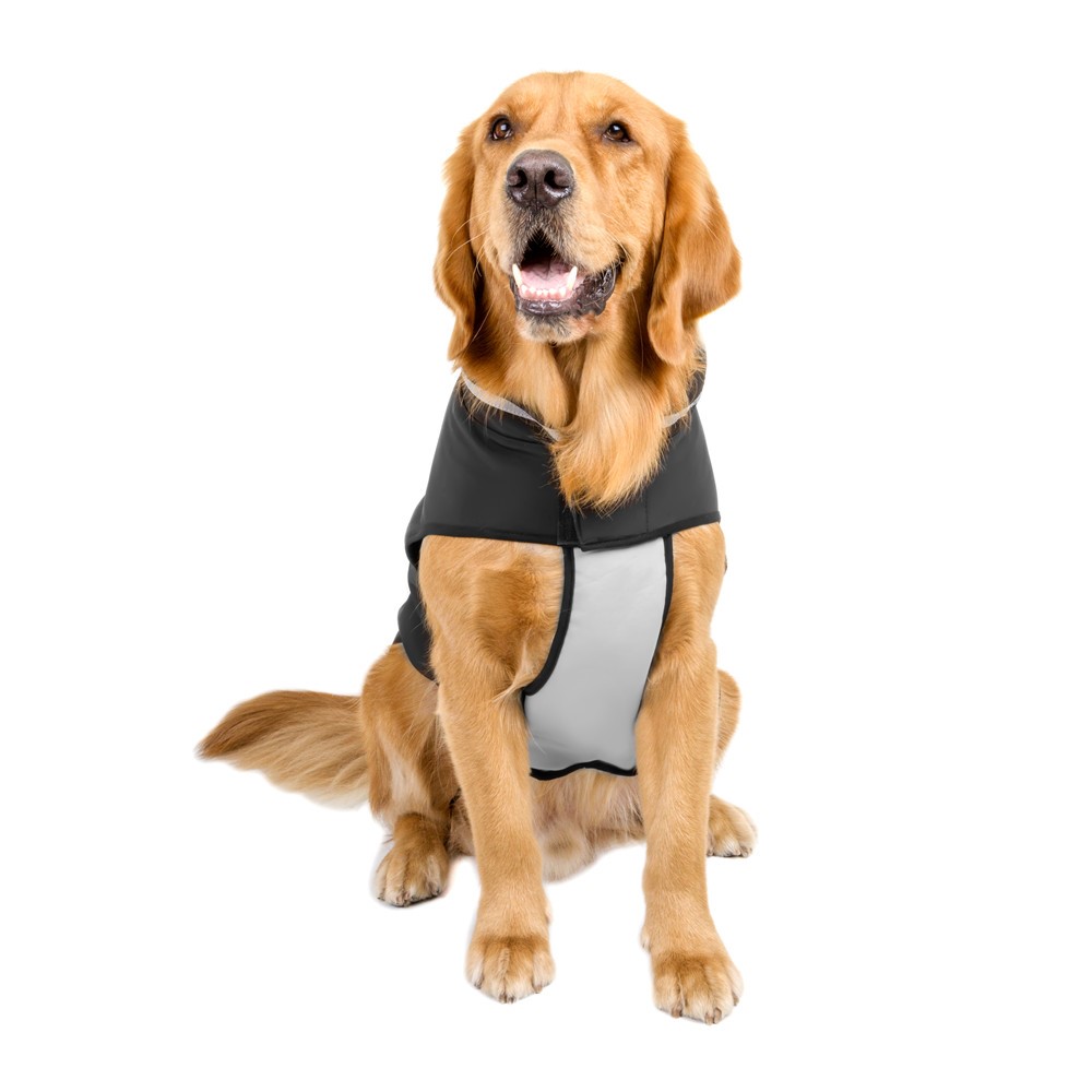Soft Diving Fabrics Winter Warm Dog Coat Pet Jacket - Grey / Size: S-3