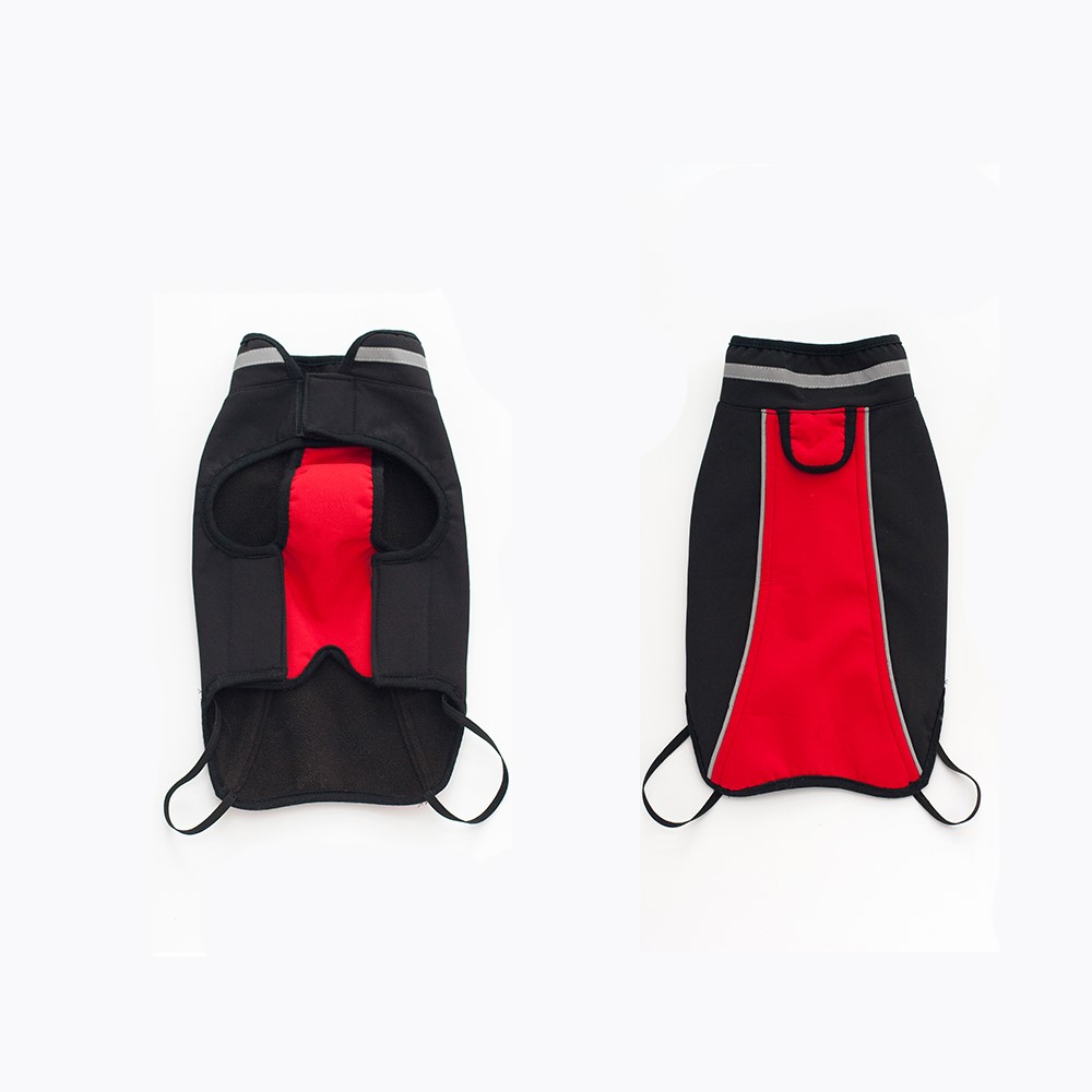 Soft Diving Fabrics Winter Dog Vest Pet Jacket - Red / Size: M-2