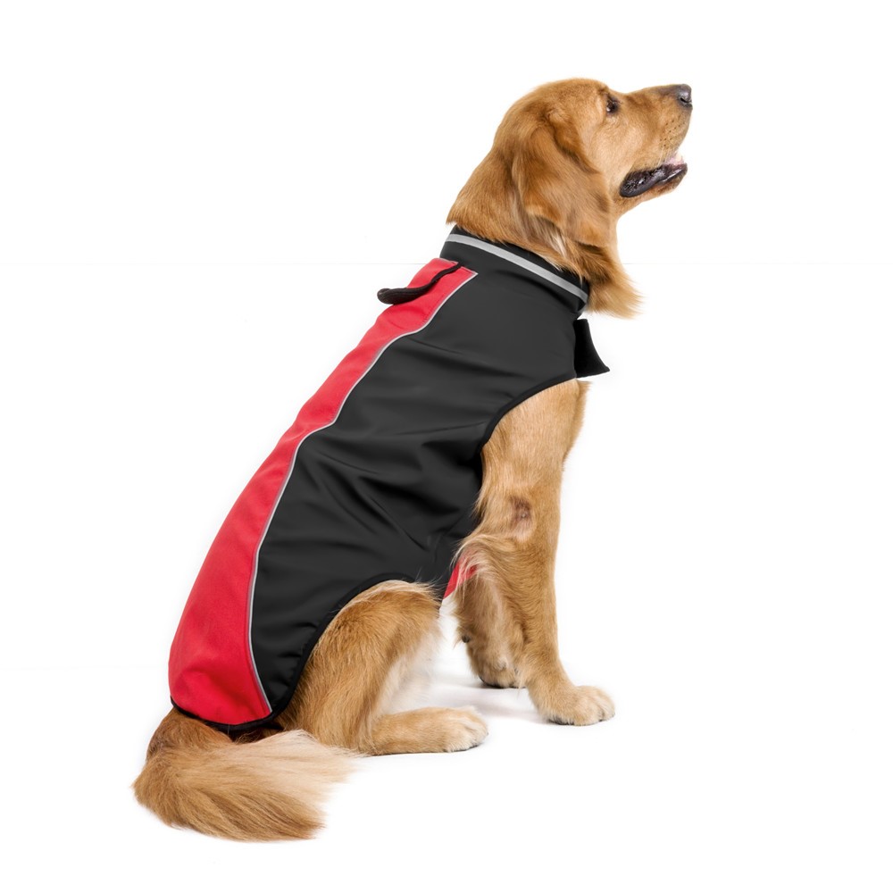 Soft Diving Fabrics Winter Dog Vest Pet Jacket - Red / Size: M-4