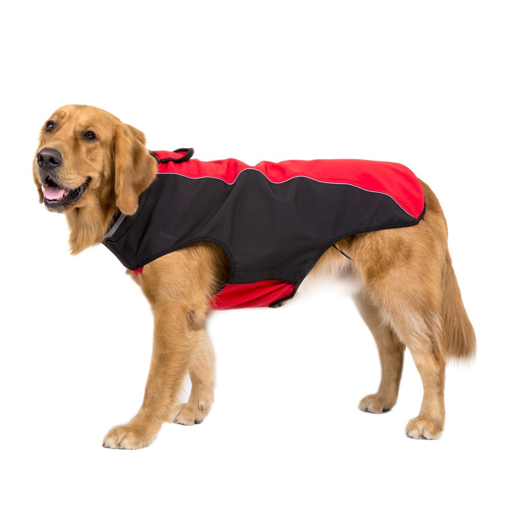 Soft Diving Fabrics Winter Dog Vest Pet Jacket - Red / Size: M-6
