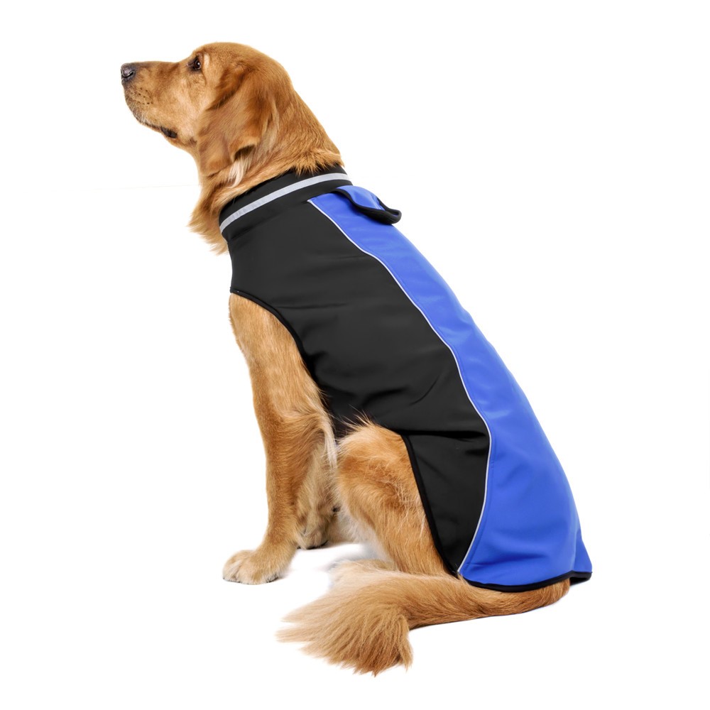 Waterproof Soft Diving Fabrics Dog Jacket Pet Dog Vest Coat - Blue / Size: XXL-5