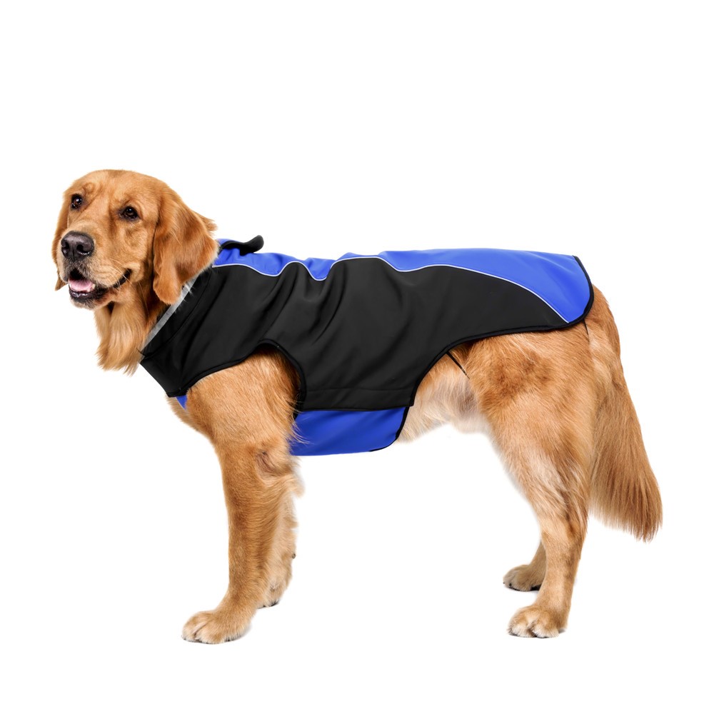 Waterproof Soft Diving Fabrics Dog Jacket Pet Dog Vest Coat - Blue / Size: XXL-6
