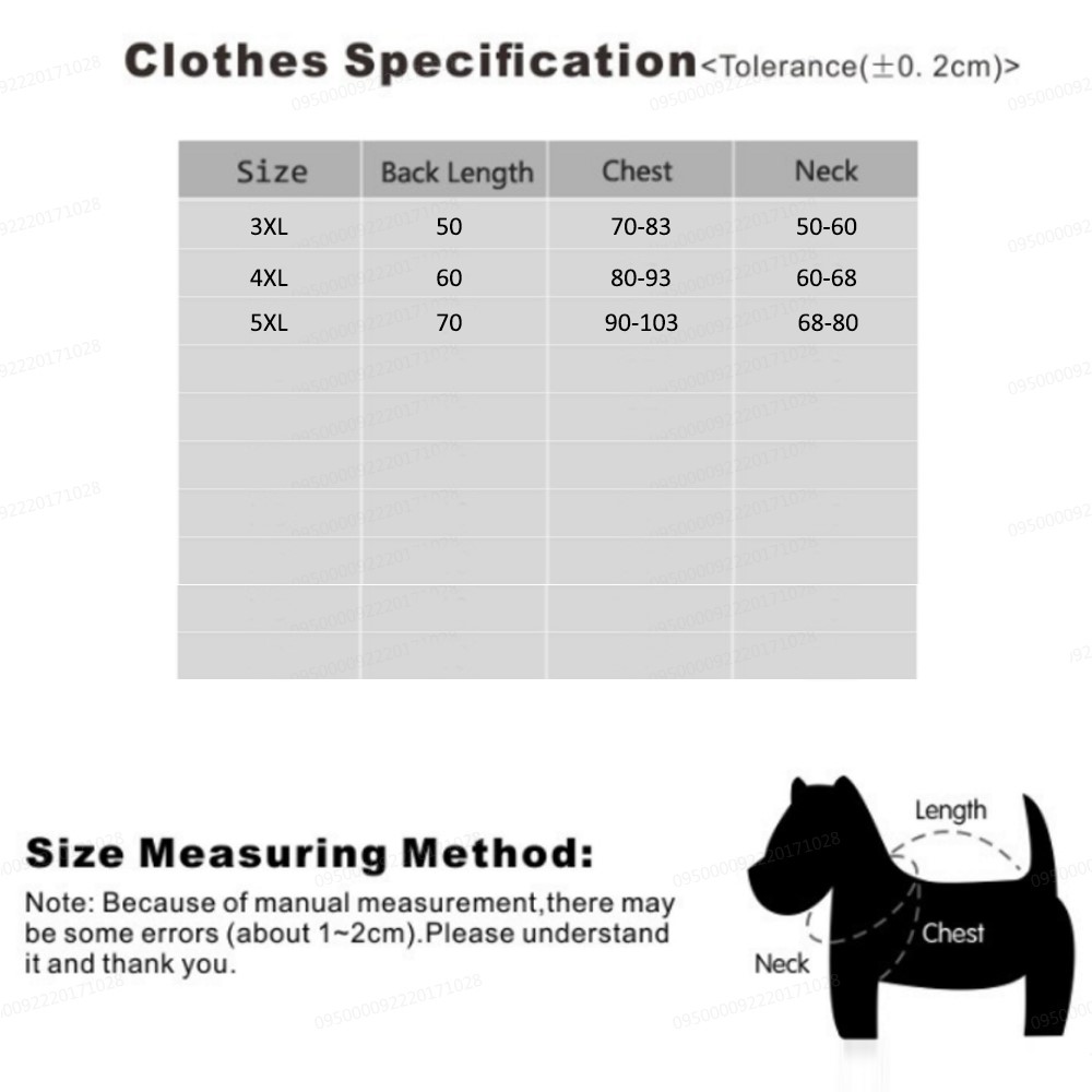 Waterproof Dog Jacket Pet Dog Warm Vest Coat - Green / Size: XXXL-11