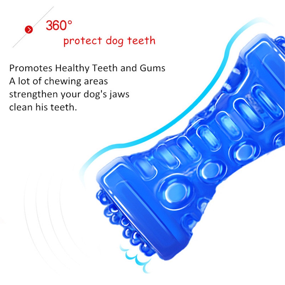 Pet Dog's Toys Durable TPR Teeth Cleaning Chew Toy Molar Stick, Size: 12 x 5cm (Small) - Blue-4