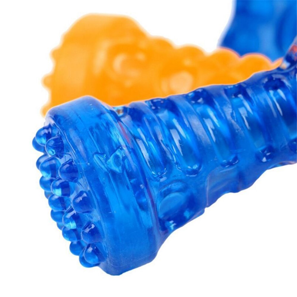 Pet Dog's Toys Durable TPR Teeth Cleaning Chew Toy Molar Stick, Size: 12 x 5cm (Small) - Blue-5