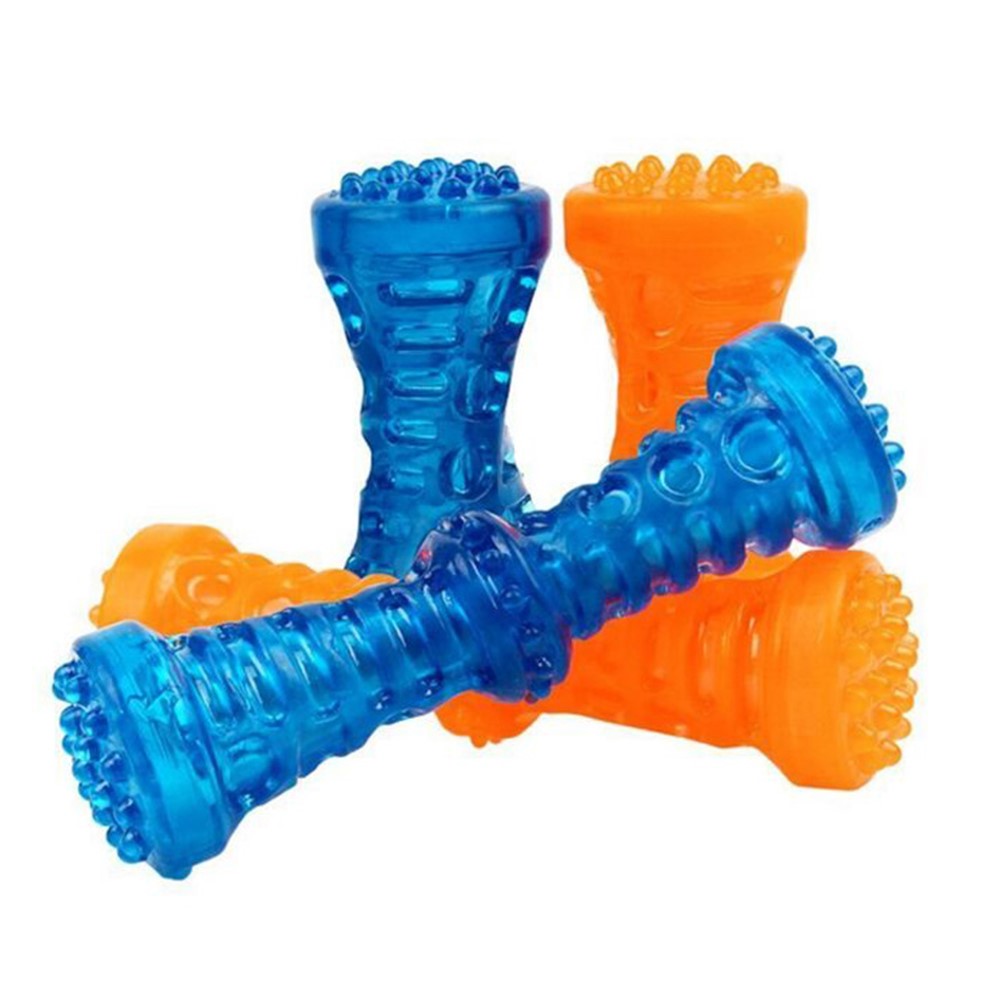 Pet Dog's Toys Durable TPR Teeth Cleaning Chew Toy Molar Stick, Size: 12 x 5cm (Small) - Blue-6