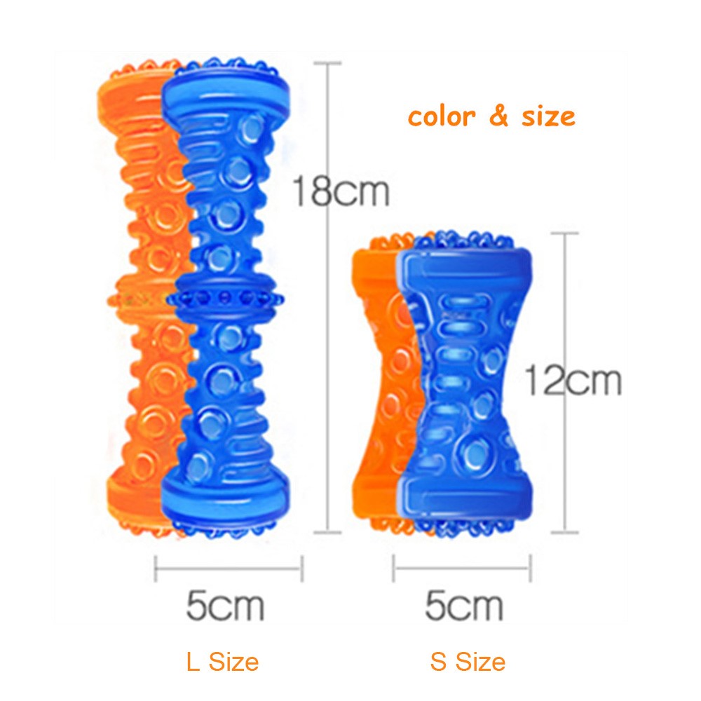 Pet Dog's Toys Durable TPR Teeth Cleaning Chew Toy Molar Stick, Size: 12 x 5cm (Small) - Blue-7