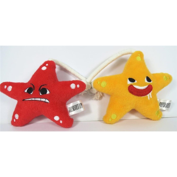 Adorable Pets Toys Creative Starfish Shaped Plush Toy - Red-2