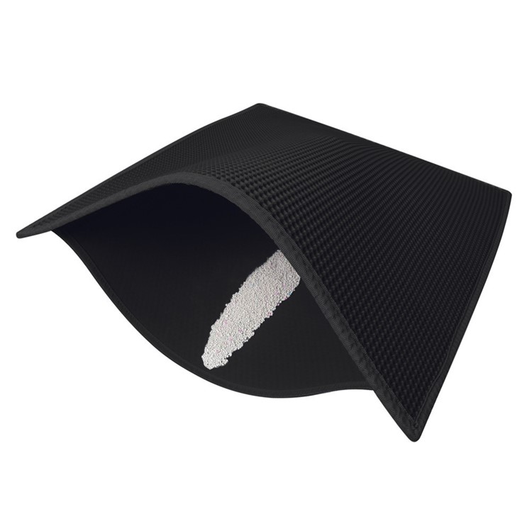 Foldable Cat Litter Mat EVA Double-Layer Cat Litter Trapper Pad with Waterproof Bottom Layer, Size: 46 x 60cm - Black-3