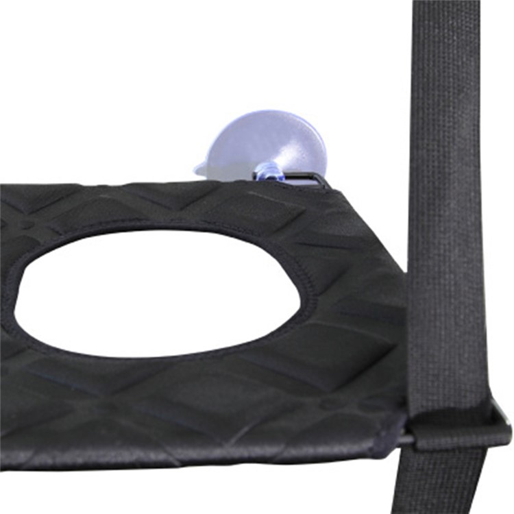Double Layers Cat Hammock Cozy Pet Hanging Window Perch - Black-8