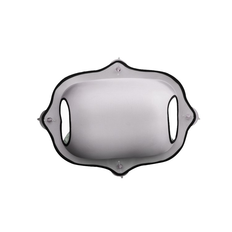 Egg-shaped Cozy Cat Cave Bed with Suction Cup - Grey-1