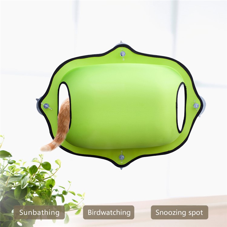 Egg-shaped Durable Suction Cup Cozy Cat Cave Bed - Green-5