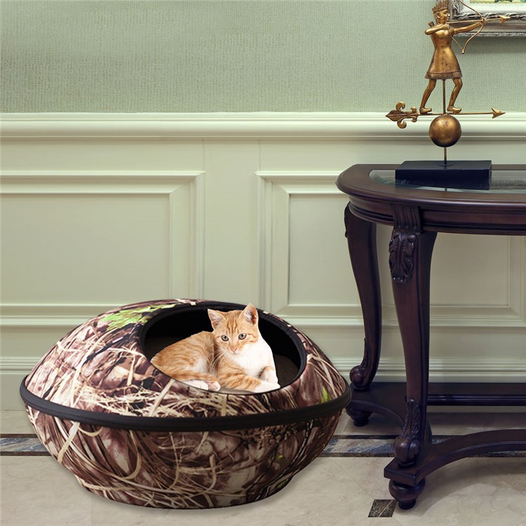 Egg-shaped Detachable Cozy Cat Cave Bed - Tree Branch-1