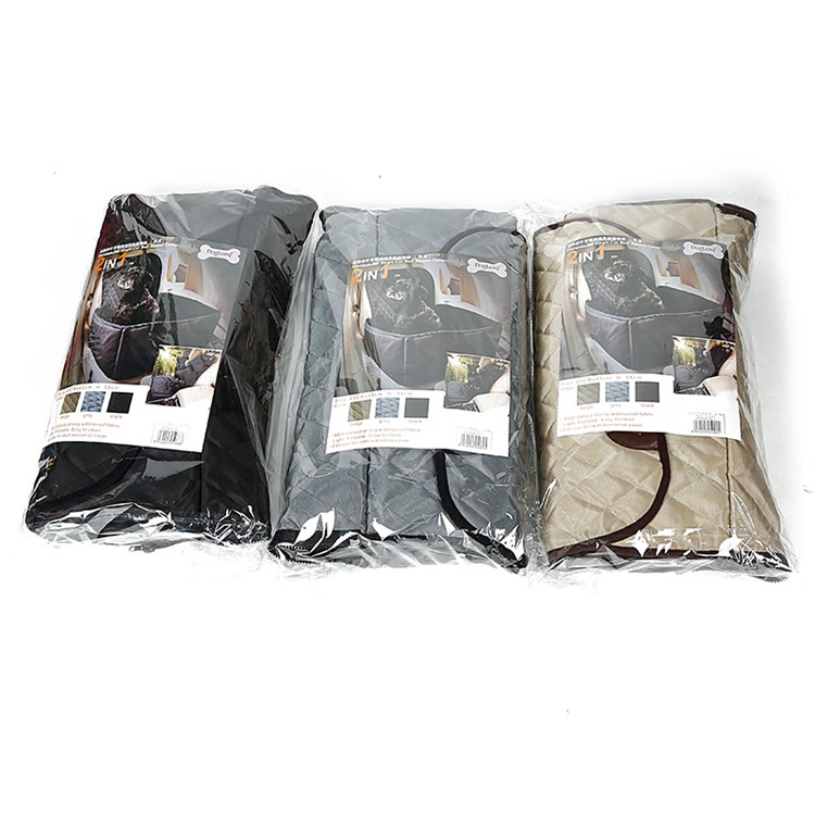 Waterproof Thickened Nylon Car Passenger Seat Pet Cover Mat Cushion Bed - Black-14
