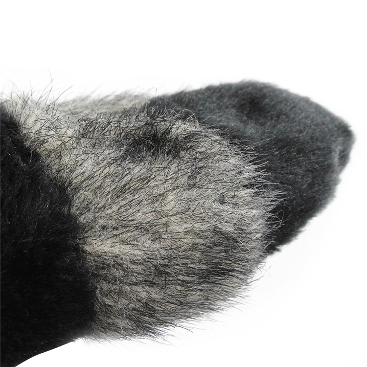 Plush Animal Toy Raccoon Fox Squeaky Toys Unstuffed Chew Toy - Raccoon-4