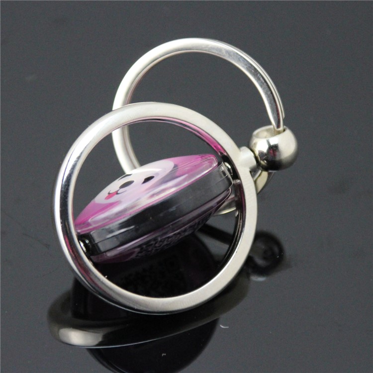 Pet Dog Anti Lost Pendant Keychain QR Code Pet ID Tag Tracker Wireless Locator - Purple-6