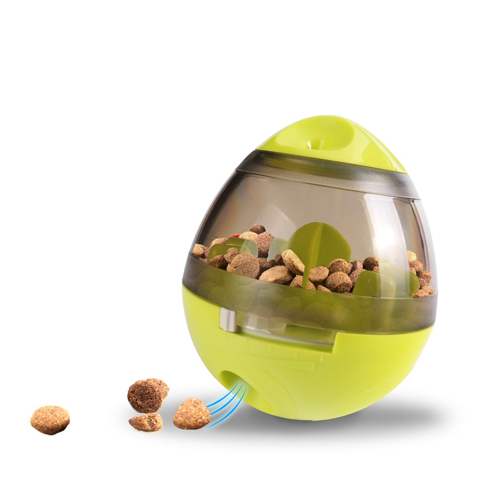 Tumbler Shape Pet Dog Chew Toy Leaky Food Ball Food Dispensing Ball - Green-2