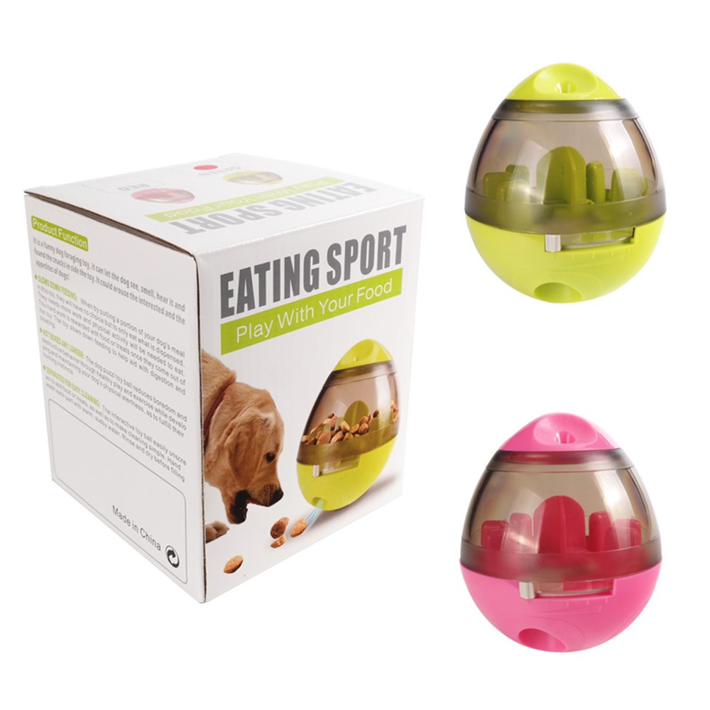 Tumbler Shape Pet Dog Chew Toy Leaky Food Ball Food Dispensing Ball - Green-6