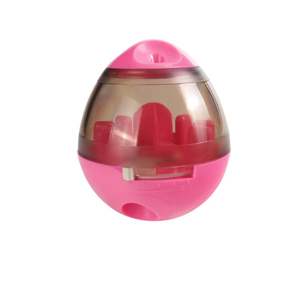 Creative Tumbler Shape Pet Dog Chew Toy Dispensing Food Leaky Food Ball - Pink-1