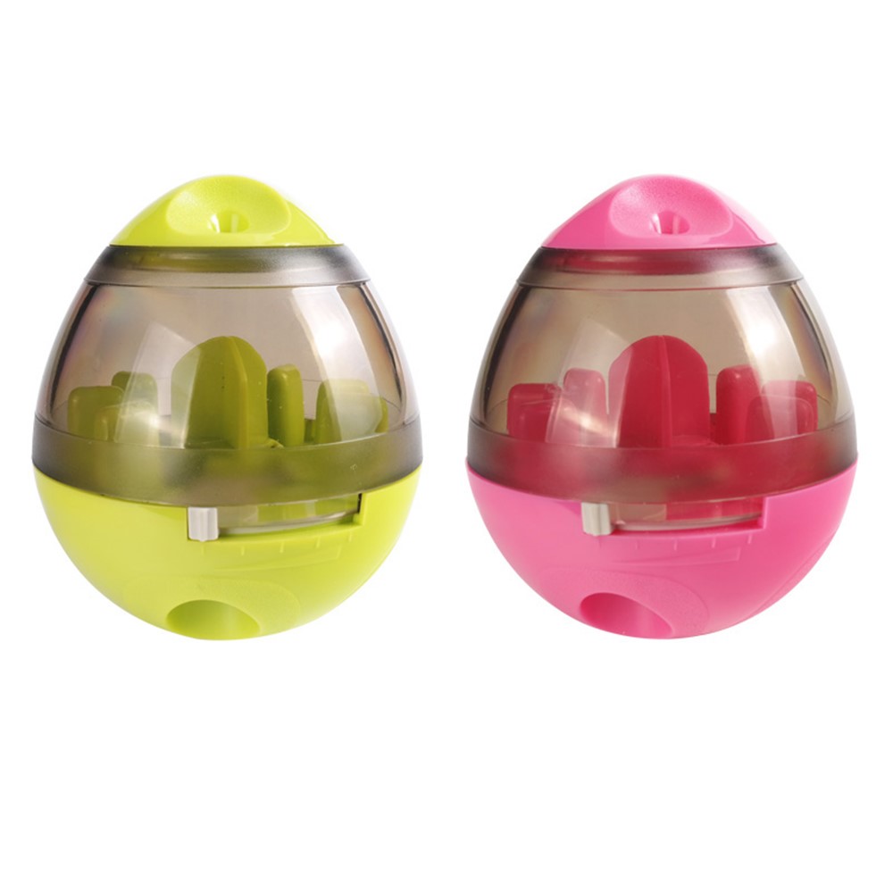 Creative Tumbler Shape Pet Dog Chew Toy Dispensing Food Leaky Food Ball - Pink-2