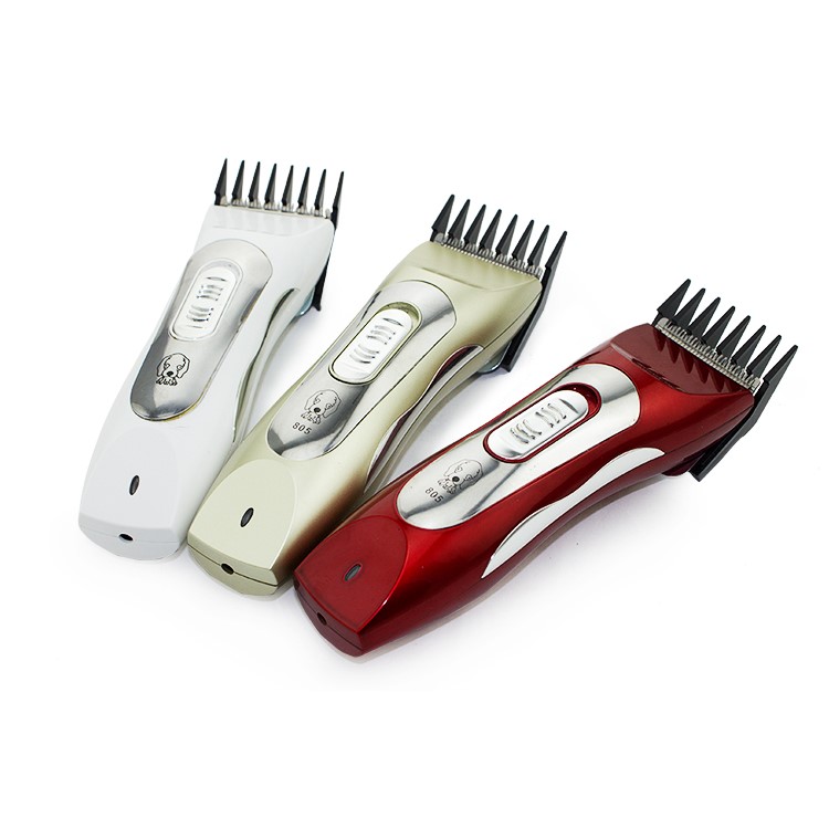 BZ-805 Professional Rechargeable Pet Hair Clipper with Grooming Kit - White / EU Plug-5