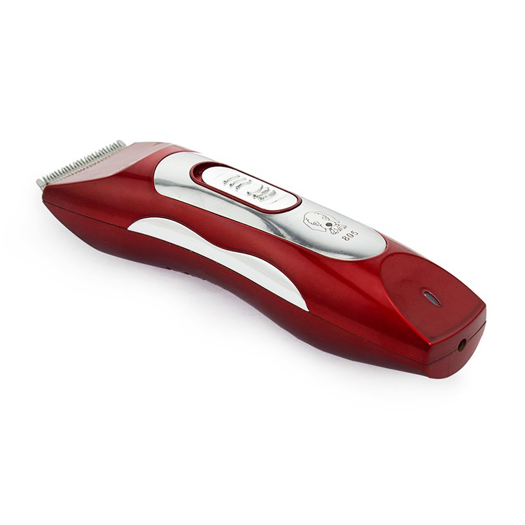 BZ-805 Wireless Rechargeable Pet Clipper Hair Grooming Kit - Red / EU Plug-3