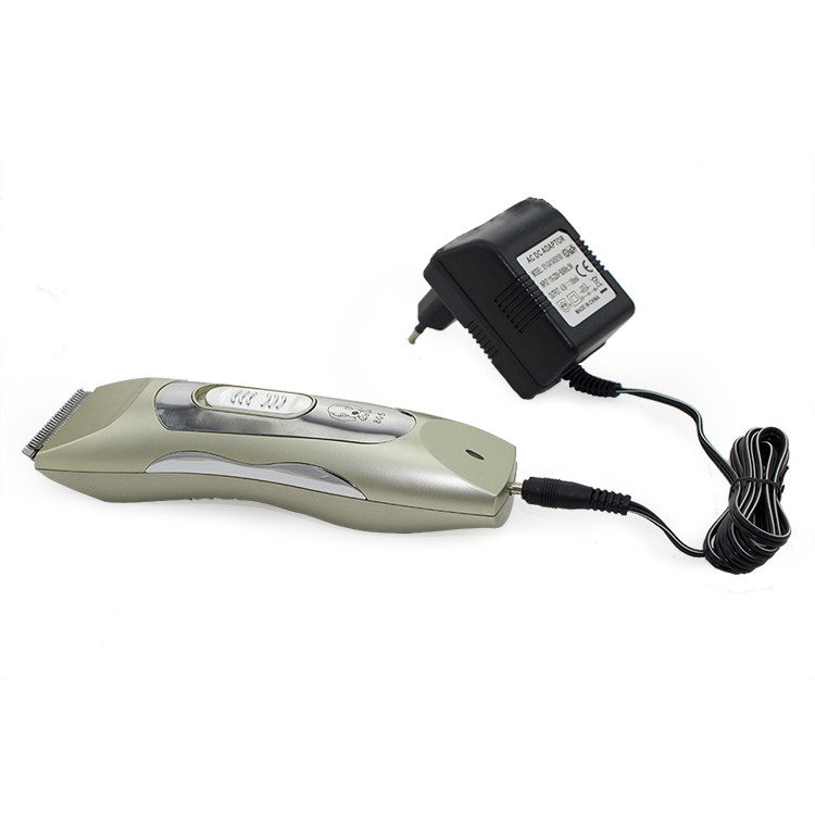 BZ-805 Rechargeable Wireless Electric Pet Clipper with Grooming Kit - Gold / EU Plug-3