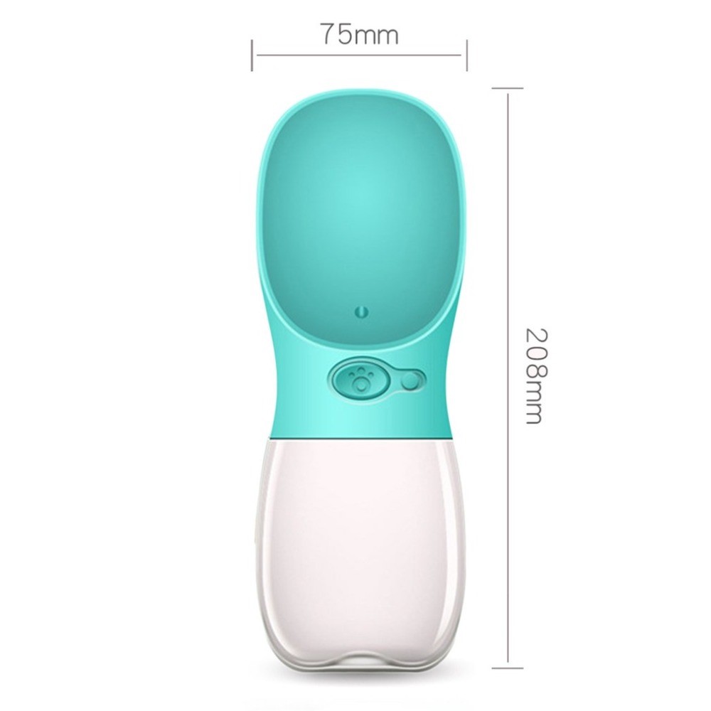 350ML Pet Feeding Water Bottle Leakproof Outdoor Travel Dog Drinking Water Bottle - Blue-5