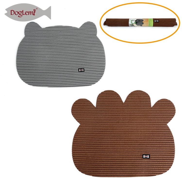 Cat Scratching Pad Cat Box Food Mat Cat Litter Mat - Brown-6