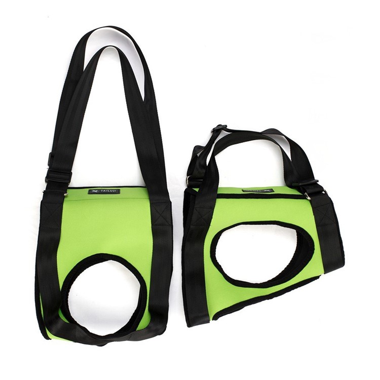 Dog Lift Support Harness Rehabilitation Pet Lifting Sling - Size: L / Green-1