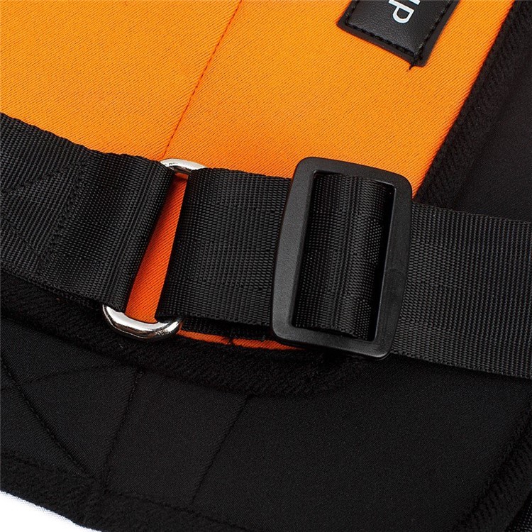 Dog Lift Support Harness with Handle Aid Auxiliary Belt Rehabilitation Carrier Assist Sling for Sick Elderly Pet - Size: M / Orange-5