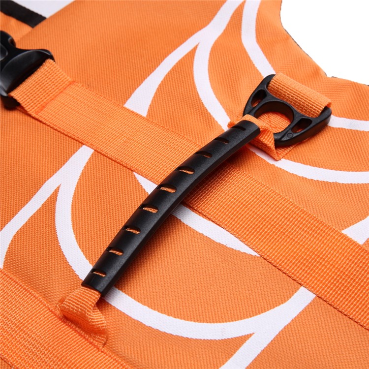 Pet Swimming Water Sports Protection Bathing Suit Life Vest Clothing Life Jacket for Dog Safety - Size: S / Orange-9