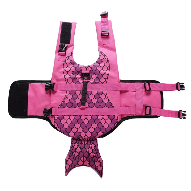 Water Sports Swimming Protection Bathing Suit Life Jacket for Pet Dog Safety - Size: S / Rose-1