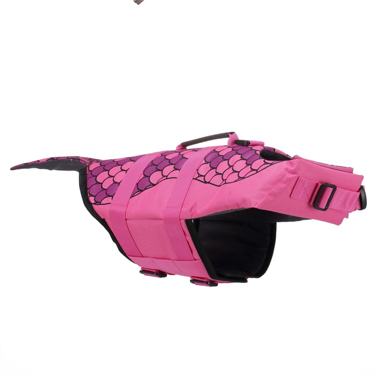 Water Sports Swimming Protection Bathing Suit Life Jacket for Pet Dog Safety - Size: S / Rose-5
