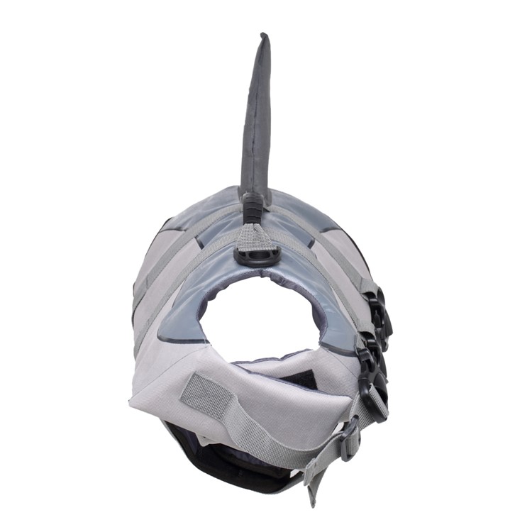 Pet Water Sports Protection Bathing Suit Life Vest Clothing Life Jacket for Dog Safety - Size: L / Grey-2