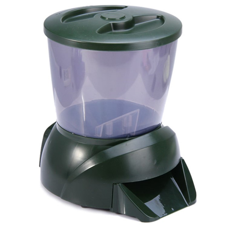 Lcd Digital Display 4 25l Large Capacity Fish Feeder Automatic