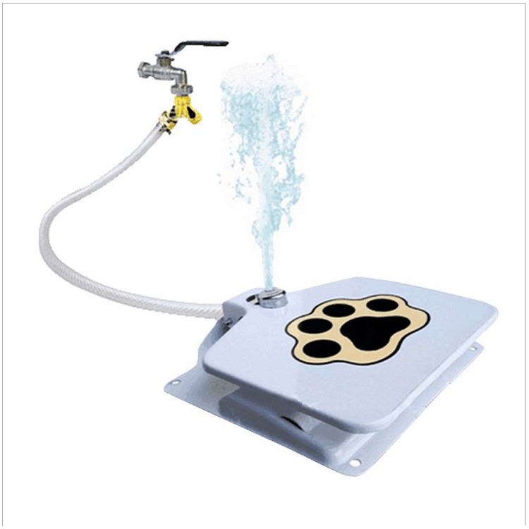 Outdoor Foot Pedal Operated Dog Pet Water Sprinkler Easy Activated Dog Water Fountain Pet Water Drinking Feeder-2