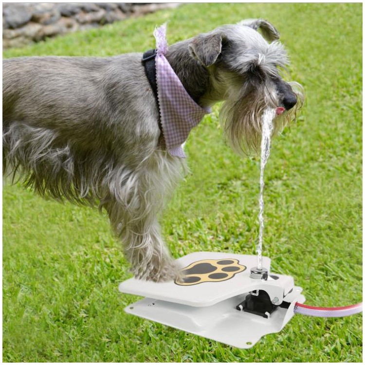 Outdoor Foot Pedal Operated Dog Pet Water Sprinkler Easy Activated Dog Water Fountain Pet Water Drinking Feeder-6