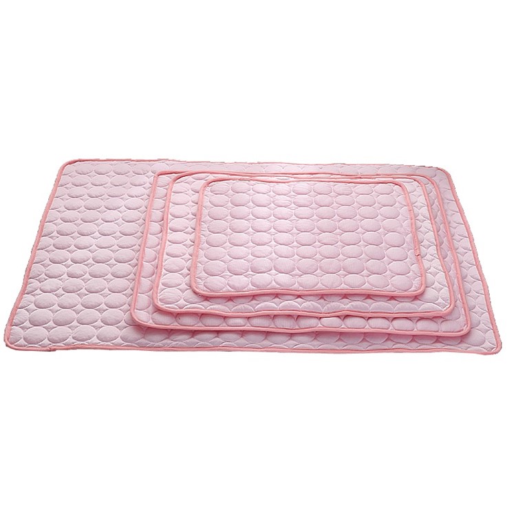 Portable Summer Cooling Ice Mat Heat Dissipation Puppy Pet Cool Pad, Size: 70 x 56cm - Pink-7