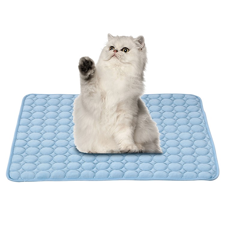 Portable Heat Dissipation Puppy Pet Cool Pad Blanket , Size: 102 x 70cm - Blue-1
