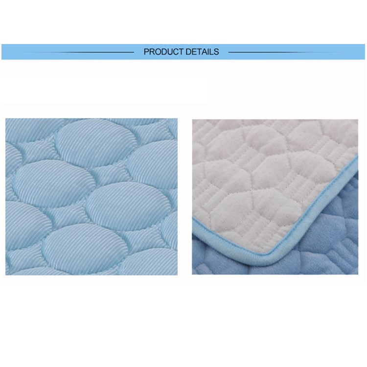 Portable Heat Dissipation Puppy Pet Cool Pad Blanket , Size: 102 x 70cm - Blue-3