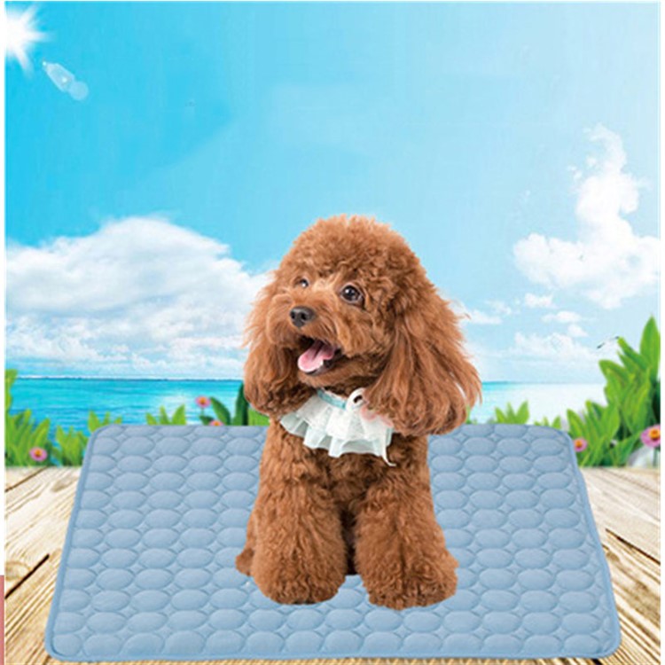 Portable Heat Dissipation Puppy Pet Cool Pad Blanket , Size: 102 x 70cm - Blue-4