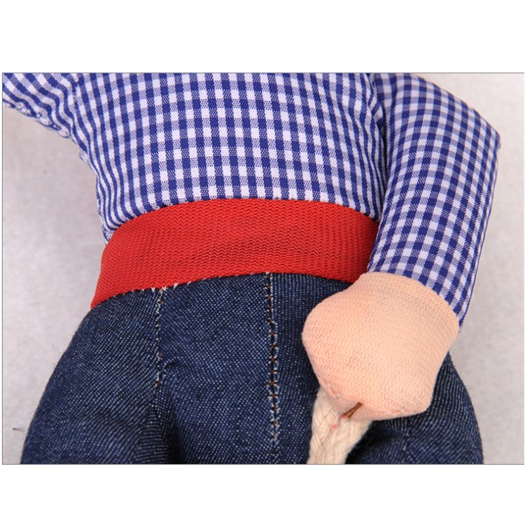Funny Riding Horse Dog Cloth Halloween Party Pet Costume - Cowboy in Hat / Size: S-6