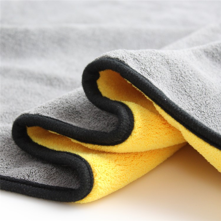 Pet Dog Washcloth 800GSM Microfiber Quickly Absorbing Water Bath Towel - Yellow-4