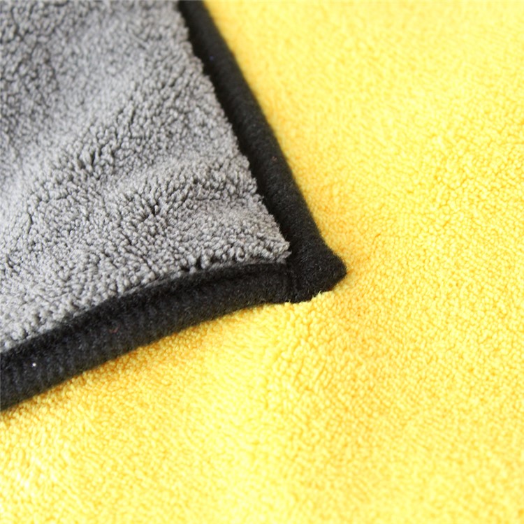 Pet Dog Washcloth 800GSM Microfiber Quickly Absorbing Water Bath Towel - Yellow-5