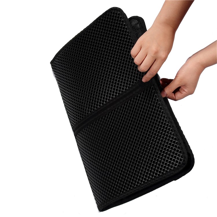 Four-fold Waterproof Non-toxic EVA Honeycomb Cat Litter Mat Anti-slip Cat Feeding Resting Mat-8