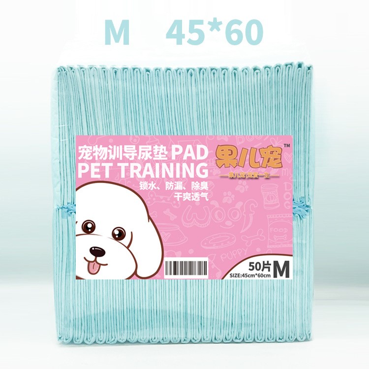 50Pcs/Set Quick Water Absorbent Non-Woven Fabric Pets Dogs Indoor Toilet Training Pads - Size: M (45x60cm)-1
