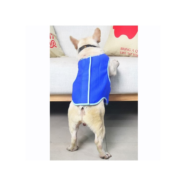 Pet Cooling Clothes PVA Dog Summer Cooling Harness - Blue / M-3