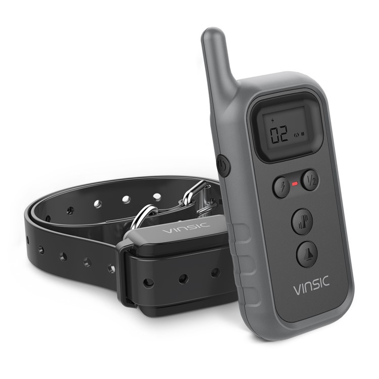 VINSIC VSAA014 Rechargeable Dog Training Collar 5 Levels 100 Meters Remote Control with LCD Display-9