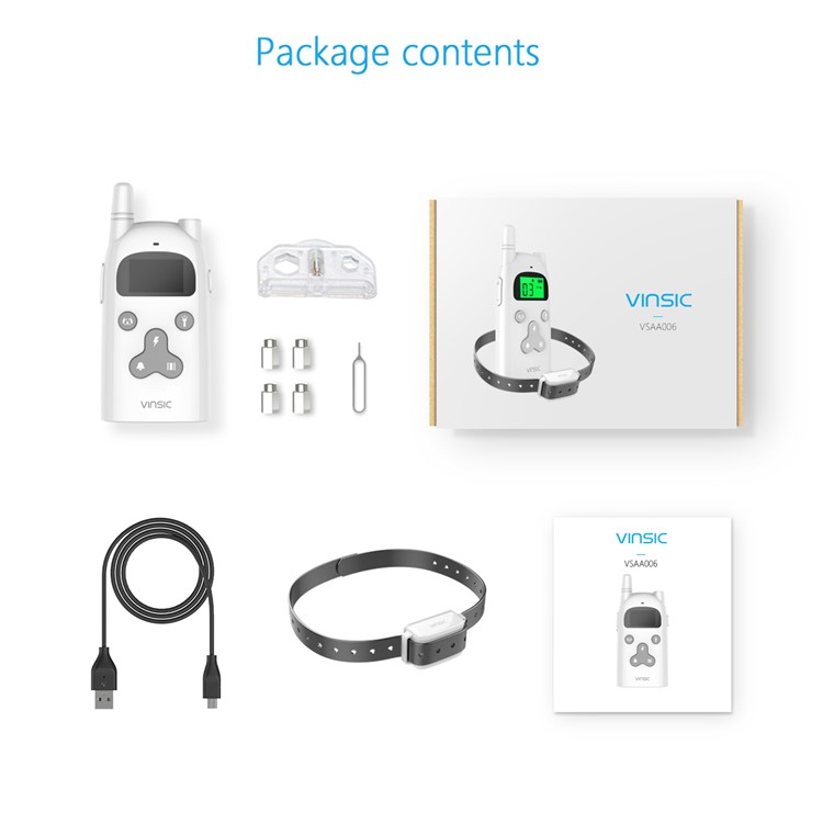 VINSIC VSAA006 Dog Training Collar 300 Meters Remote Control with LCD Display-10